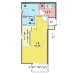 愛知県名古屋市千種区内山1丁目【アパート】の間取り