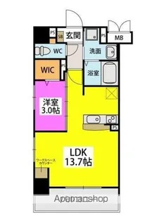 ラフィーネ箱崎駅前【2階】の間取り