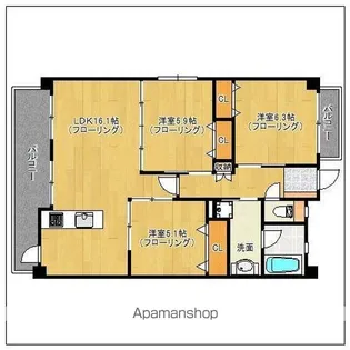 マウレイア【3階】の間取り