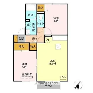 パークハイム【1階】の間取り