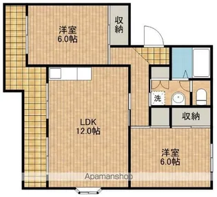 第3田畑ハイツ【2階】の間取り
