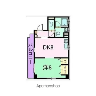 タウンコート常磐町【3階】の間取り