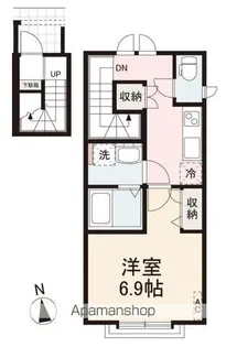 VILLA FORTUNA【202号室】の間取り