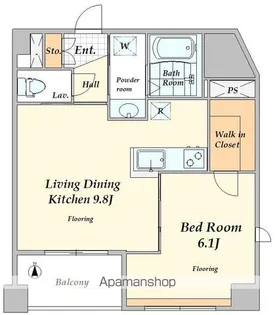 MALULANI千駄ヶ谷【2階】の間取り