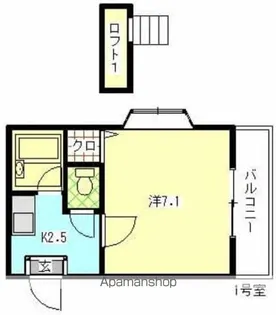 ステディーハウスイースト【1階】の間取り