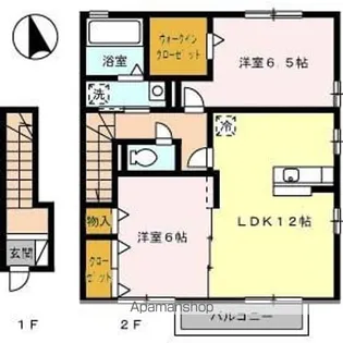 バリュアブル E棟【2階】の間取り