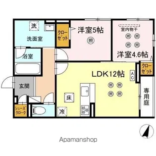 TORISIA STAGE小郡駅南【1階】の間取り