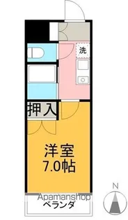 クレールたつた【3階】の間取り