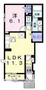 バロン【1階】の間取り