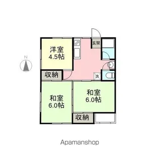 コーポプロパティ春日山【201号室】の間取り