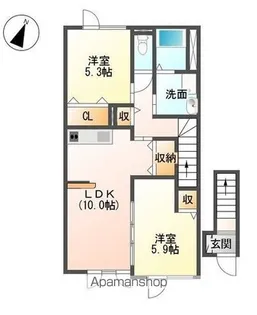 GRADO K’S【2階】の間取り