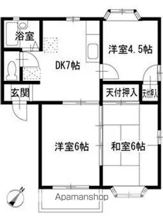 ウインズウメサト【2階】の間取り