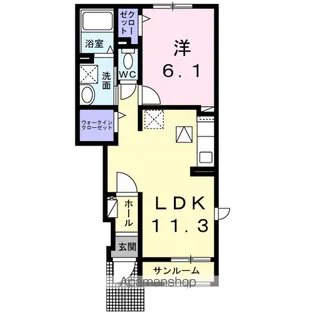 グレイス メゾン タカハシ【1階】の間取り