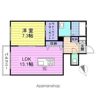 シャーメゾンリリア【1階】の間取り