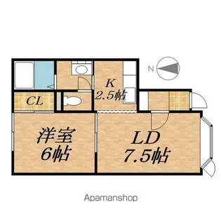 GOOD LUCK COOP【2階】の間取り