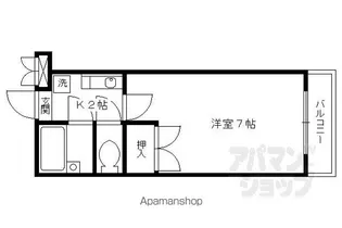 フラットU【305号室】の間取り