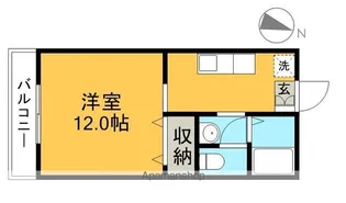 パークハイツ【2階】の間取り