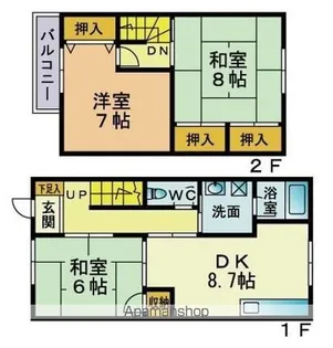プラン・ボヌール【1階】の間取り