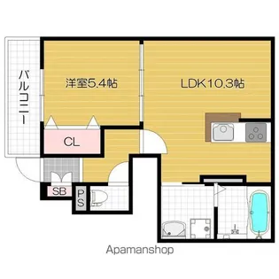 GREEN VILLAGE【1階】の間取り