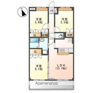 ベル・グラース【2階】の間取り