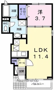 グラン・フィオーレB【1階】の間取り