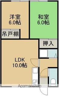 コーポKEN5【2階】の間取り