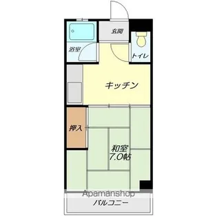 レジデンスK【206号室】の間取り