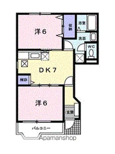 サンパティーク横田口Ⅱ【1階】の間取り