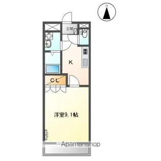 エスポアール郷【1階】の間取り