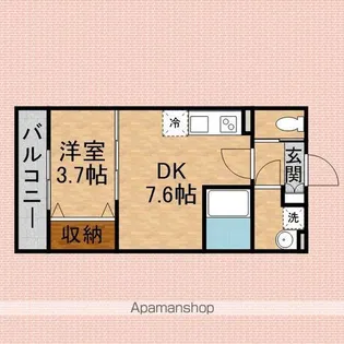 PLAISANT VILLA上福岡【1階】の間取り