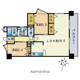 三愛シティライフ香椎【6階】の間取り