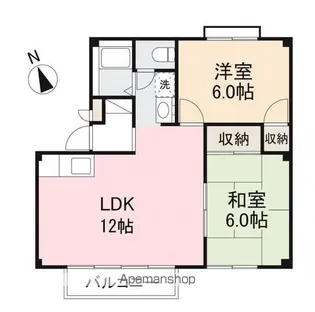 フォブール屋島B【B101号室】の間取り