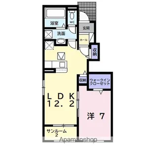 ベルゼル・Ⅰ【1階】の間取り