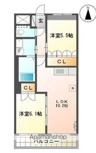 コンフォールヴィレッジ【2階】の間取り