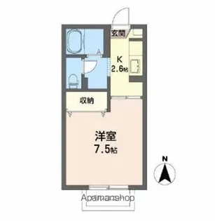 ファミール桜雲【1階】の間取り