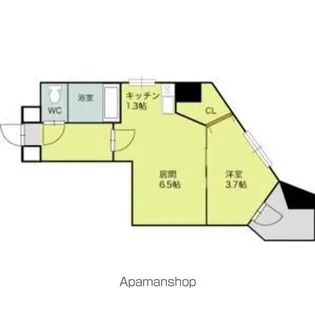 カルフール大通東【2階】の間取り
