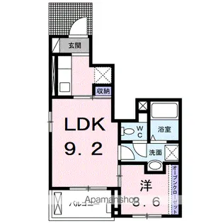 QーフロンティアⅢ【1階】の間取り