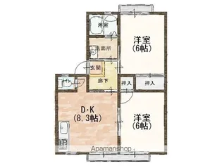 メゾンフレンズ【203号室】の間取り