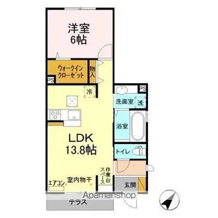 メゾン・ド・TJ2【1階】の間取り