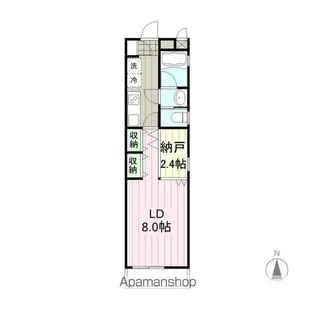 LAND錦町【201号室】の間取り