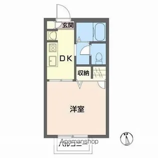 コーポソレイユ【1階】の間取り