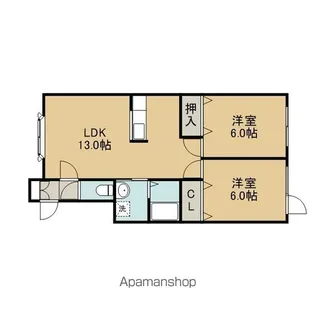 クロスⅡ【2階】の間取り