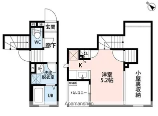 CB北柏ウイング【205号室号室】の間取り