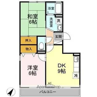 サンピア・K【3階】の間取り