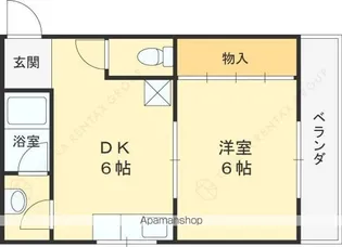 清水マンション第一【201号室】の間取り