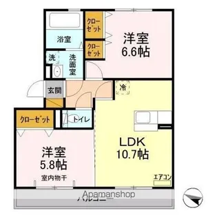 ボヌールおおたかの森 Ⅰ【3階】の間取り