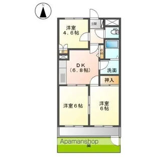 愛知県清須市西市場1丁目【アパート】の間取り