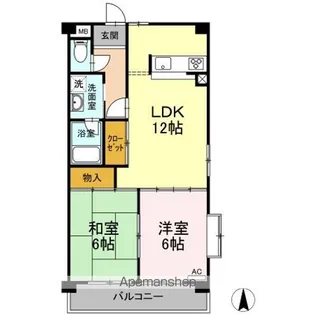 コーラル半田【201号室】の間取り