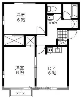 ラインハイムC・D【C202号室】の間取り