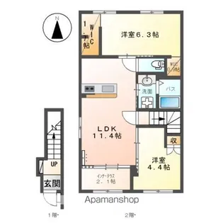 グルーヴィⅡ【2階】の間取り